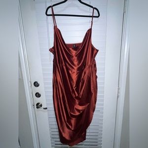 Plus Satin Dress